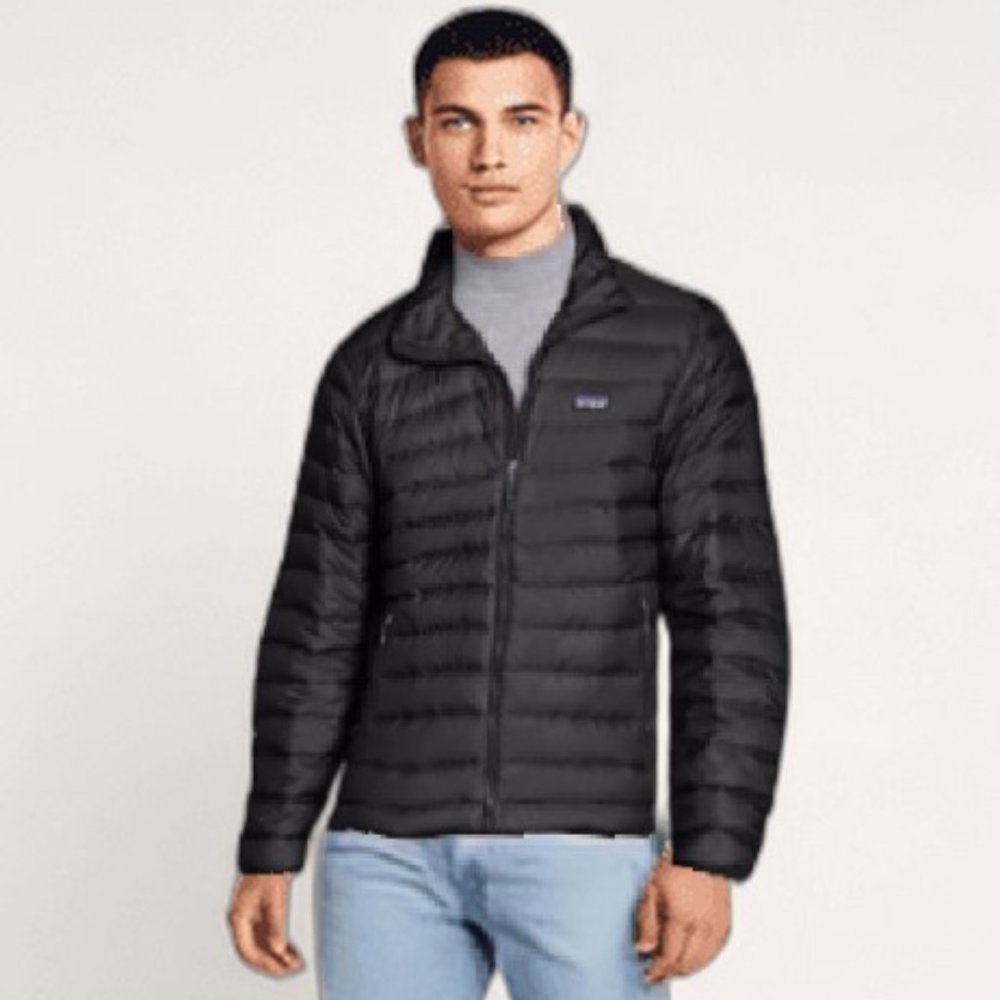 Patagonia Quilted logo-patch down jacket Size XL 09/24